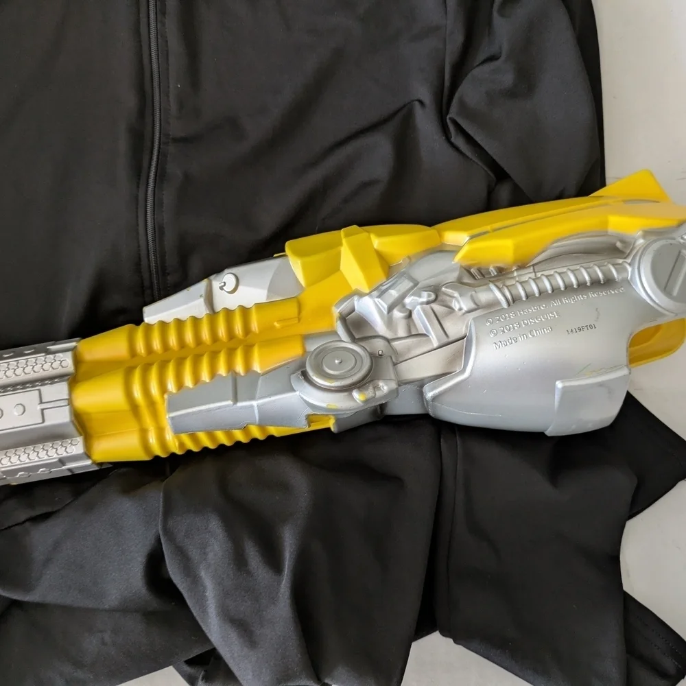 Kids Transformers Bumblebee Costume with Mask and Blaster - Yellow and Silver